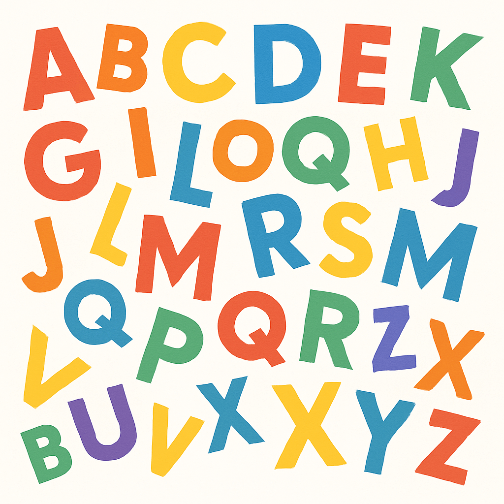alphabet en couleur
