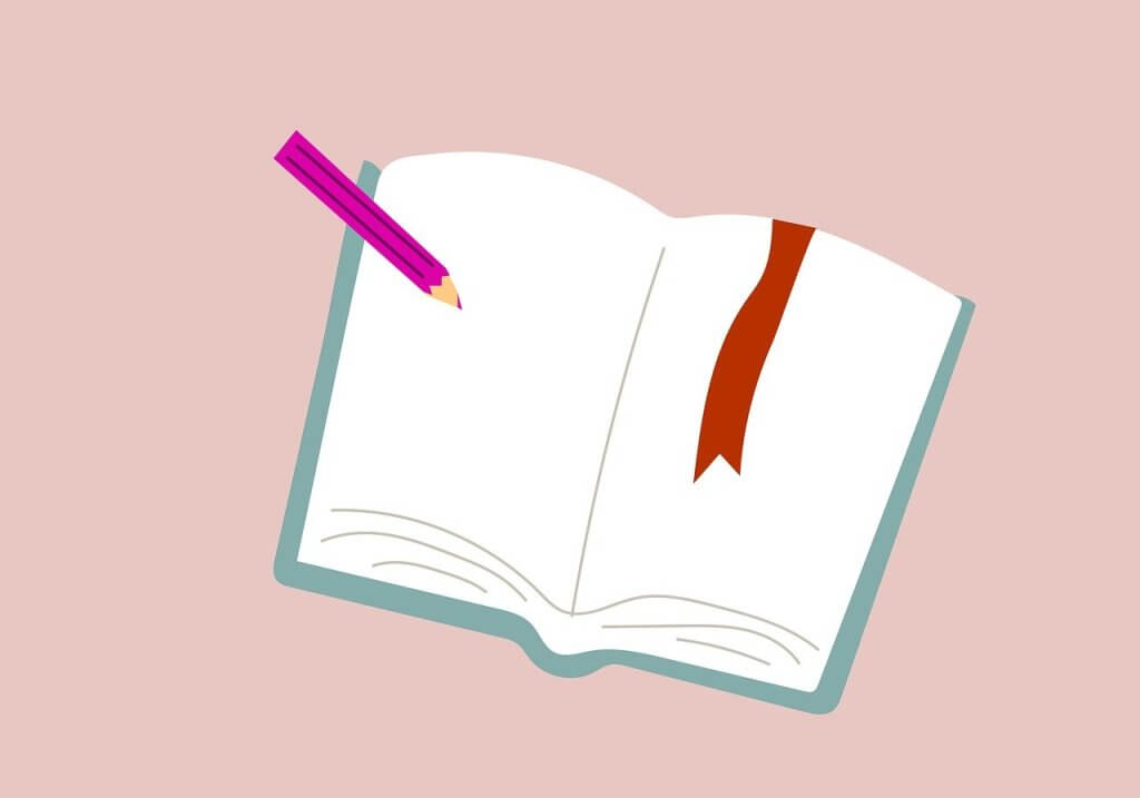 illustration d'un cahier d'écolier