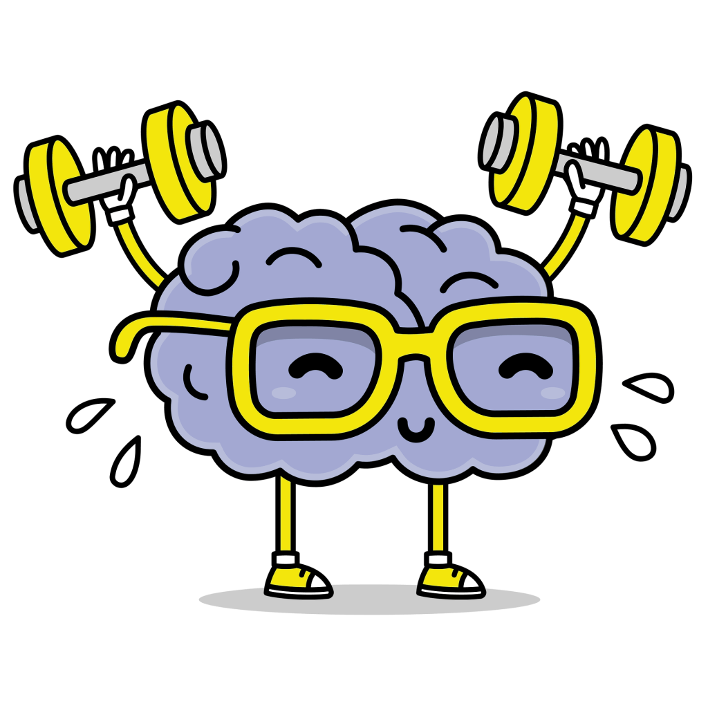 illustration d'un cerveau musclé